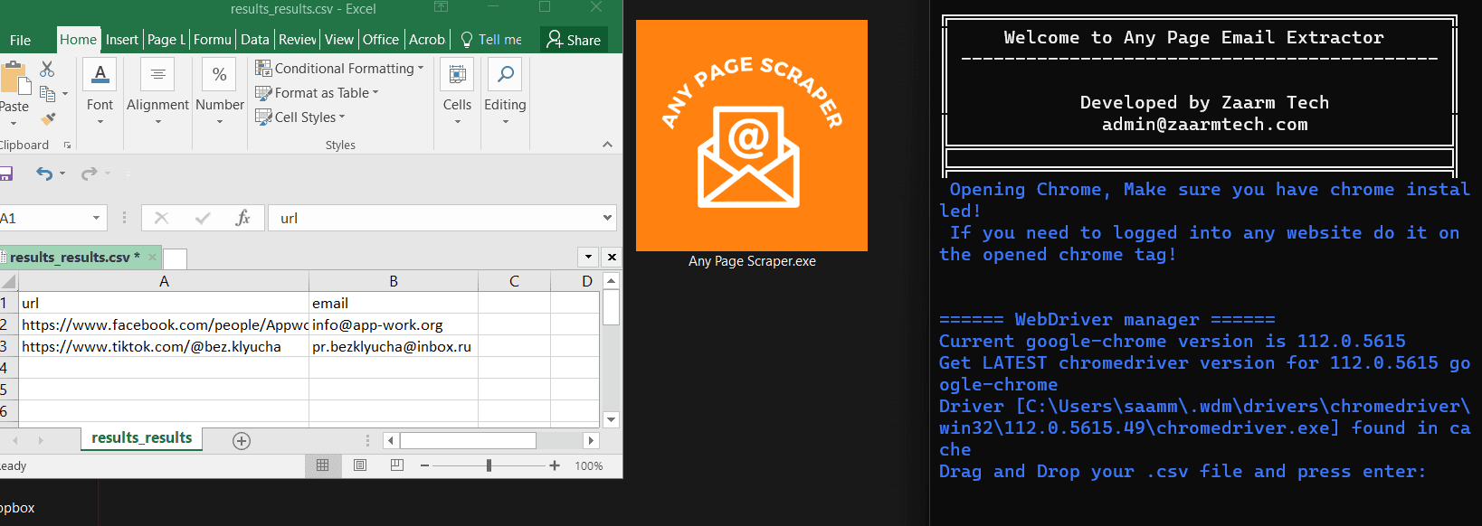 Any Page Email Extractor