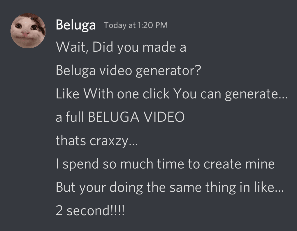 Beluga Video Generator