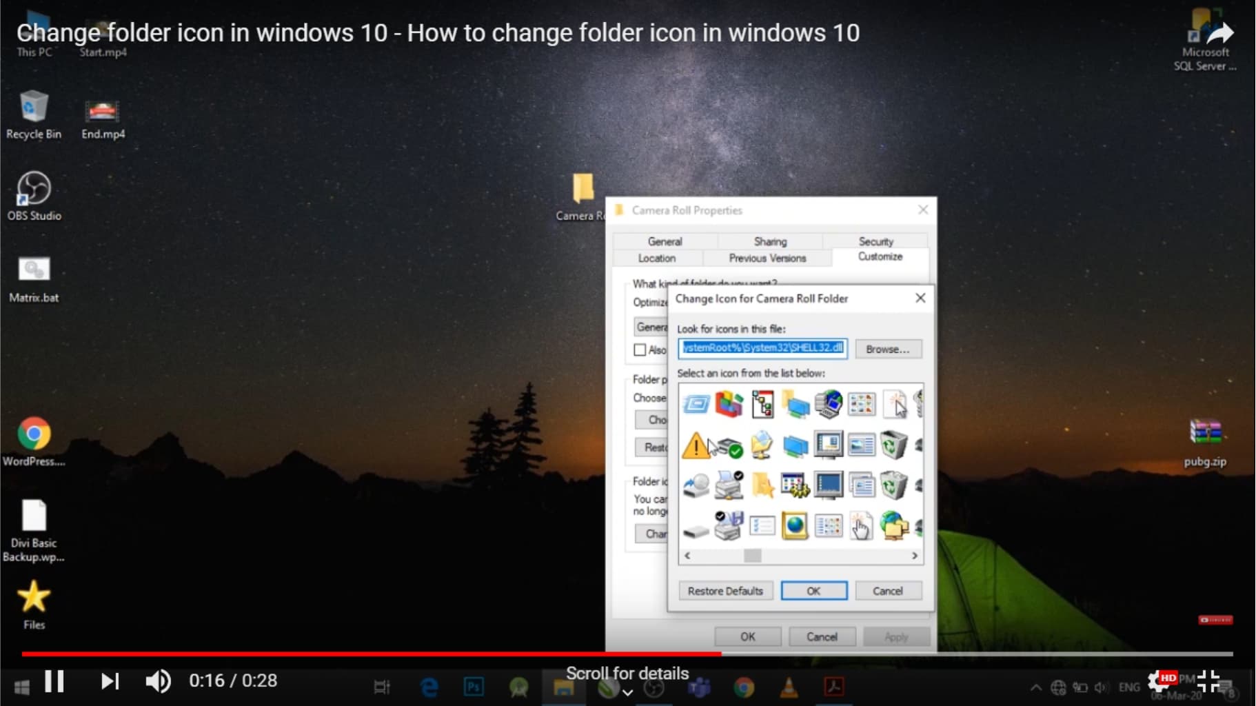 STEPS: How to Change folder icon?