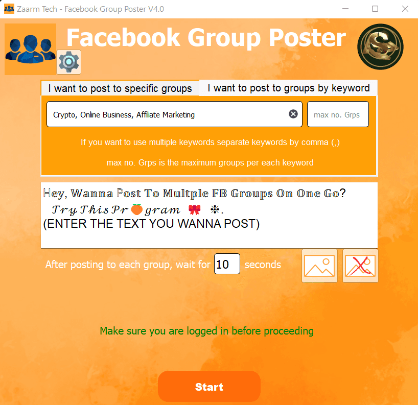Facebook Group Poster Pro