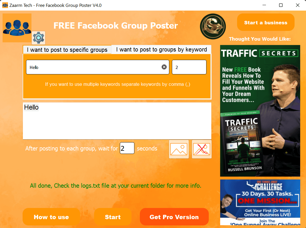 FREE Facebook Group Poster