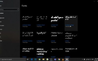STEPS: Uninstall a font in windows 10