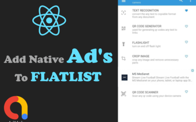 How to add native ads to flatlist ? React Native